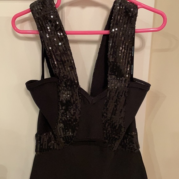 Black bandage mini dress with sequin straps from marciano (xs) - Picture 2 of 6